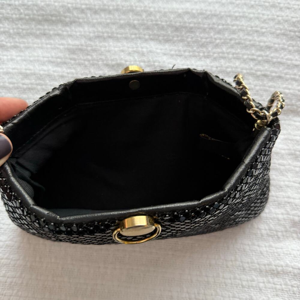 Vintage Bueno Black Sequin Evening Bag - Picture 3 of 9
